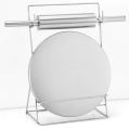 Stainless Steel Chakla Belan with Stand / Roti Maker / Rolling Pin Belna, High-Quality Chapati chakla Belna for Kitchen. 