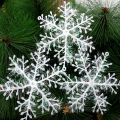 Christmas Snowflake Glitter Home Decor Hanging Xmas Snow Flake Pendant. 