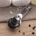 Baking Tool Stainless Steel Metering Measuring Spoon5Set of Baking Measuring Spoon Coffee Weighing Spoon Seasoning Spoon Set. 