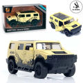 Hummer 4×4 Model Die-Cast Metal Toy Car – 1:43 Scale – Front Doors Openable – Size Approx. 3-Inches – Yellow. 