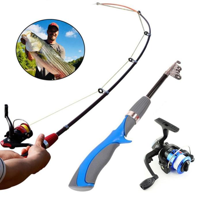 Fishing Rod and Reel Set High Quality Casting Fishing Rods Carbon Ultra Light Rod with Mini Spinning Reels Fishing Tackle Set