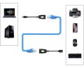 USB Extender 150ft Using RJ45 LAN Cable. 