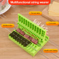 Barbecue Meat Skewer Device Machine BBQ Meat String Device Quick Portable Meat Skewer Box Easy Skewer Tools. 