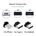 Magnetic Cable Micro USB Type C Fast Charging Cable For iPhone Xiaomi Android Mobile Phone Charger Magnet USB Wire Cord. 