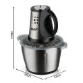 RAF Food Processor - 2-Gear Stainless Steel - 1000W Power - 3L Capacity - R.7032 - Kitchen Appliance. 