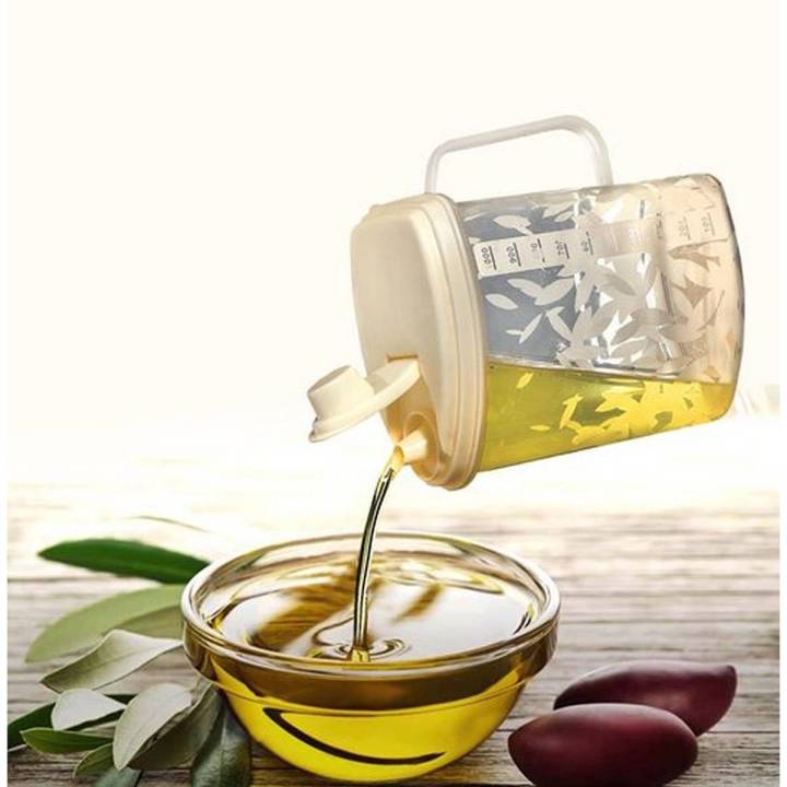 Cooking Oil Jug for Kitchen Use 1 Liter 6 inches