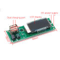 Dual Display Power Voltmeter LCD Screen 12V lithium Battery With USB Interface. 