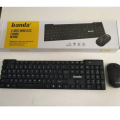 W500 Banda 2.4 GHz Wireless Combo Keyboard Mouse. 