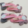 Tick Tack Hair Wool Pins For Girls - Pack Of 4 - 2 inches in Size. 
