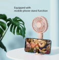 Mini Fan - Portable USB Rechargeable mini fan & Handheld Electric Fan for Students, girls and Office  | Mini Fan Quiet Operation Portable Energy-saving Lightweight USB Rechargeable Plastic Handheld Fan Multi-purpose Pocket Fan - 1 Pc. 