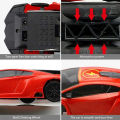 Remote Control Lamborghini Wall Climber Rechargeable Stunt Car With Front Lights - Size Approx. 7 inch - Assorted Color. 