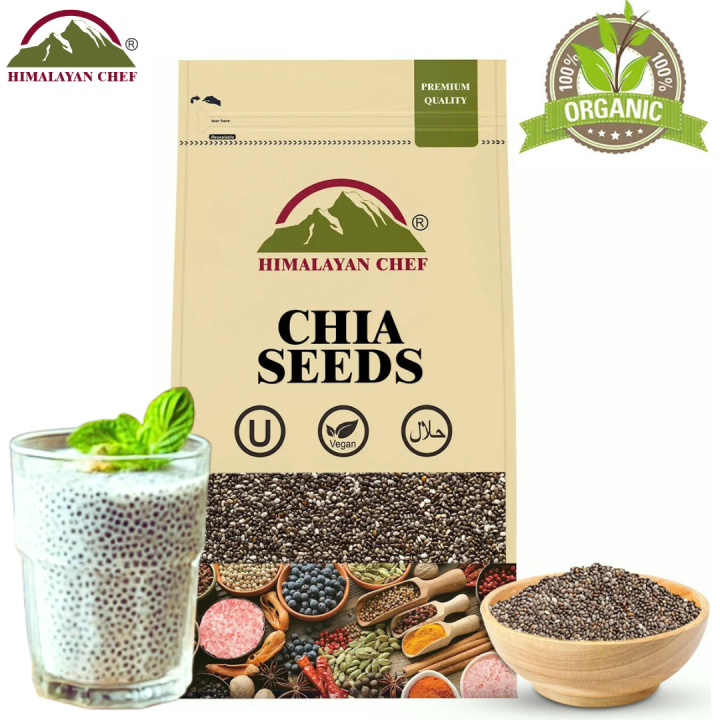 Himalayan Chef Superfood Chia Seeds 100g Organic Chia Seeds for Weight Loss