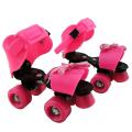 Adjustable Quad Speed Roller Skates Double Wheel Shoes Matel. 