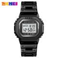 SKMEI New Men Sports Watches Count Down Waterproof Watch Stainless Steel Fashion Digital Wristwatches 1456. 