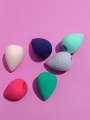 Pack of 1, 2, 6, and 12/24 makeup sponge sets, facial puffs for foundation application, and beauty blender sponges. 