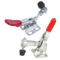 horizontal schnellspanner-2 x Toggle Clamp-Silver & Red. 