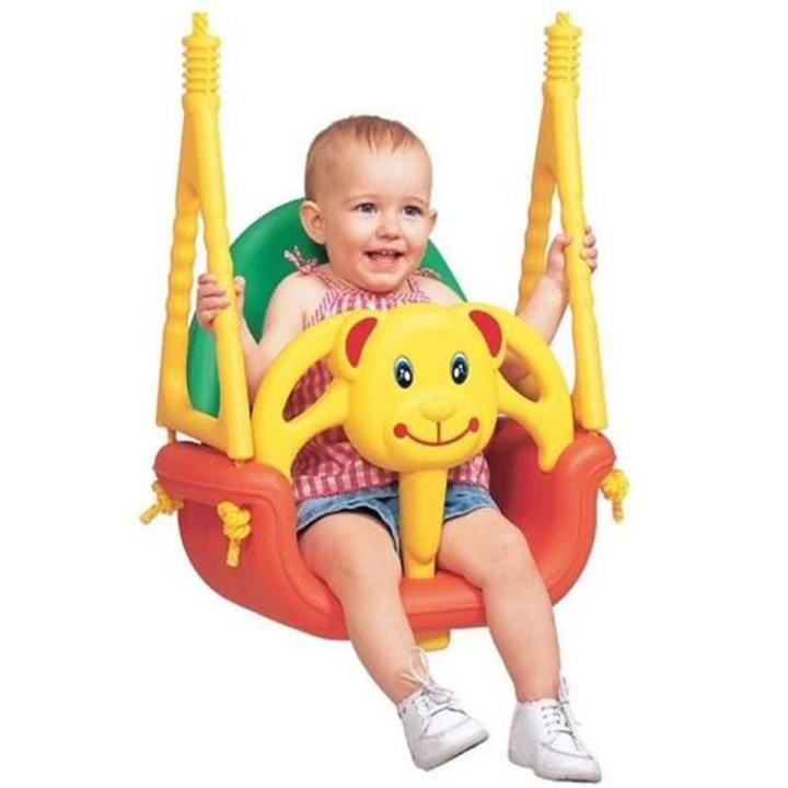 Just Born Infant Baby Outdoor 3 in 1 Jumbo Swing Set baby jhulla