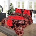 Bed Sheet King Size/ Double Bedsheet/ King Size 3D Crystal Cotton Satin 3 PCS. 