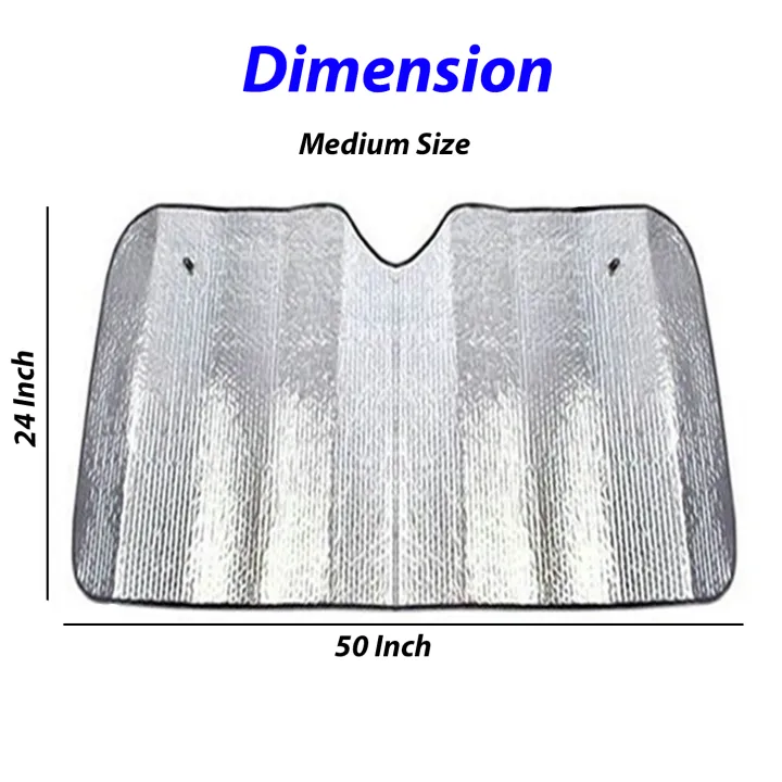 Car%20Windscreen%20Windshield%20Sun%20Shade%20Aluminum%20Foil%20For%20Car%20Sun%20Visor%20Foldable%20Rear%20Window%20127*60cm%20Best%20for%20Suzuki%20Alto,%20Cultus,%20KIA%20Pecanto%20,%20Mehran,%20Khyber,%20Core,%20SUV,%20MG,%20Landcruiser%20%20%20(Silver)%20-%20Image%204