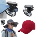 Clip-on Hat Mini Solar Fan Baseball Cap for Travelling Summer Portable B. 