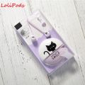 LoliPods1PC Cute Cat Wired In-Ear Headphones With Microphone 3.5 Mm Wire-Controlled Music Headphones With Headphone Box Universal Yx. 