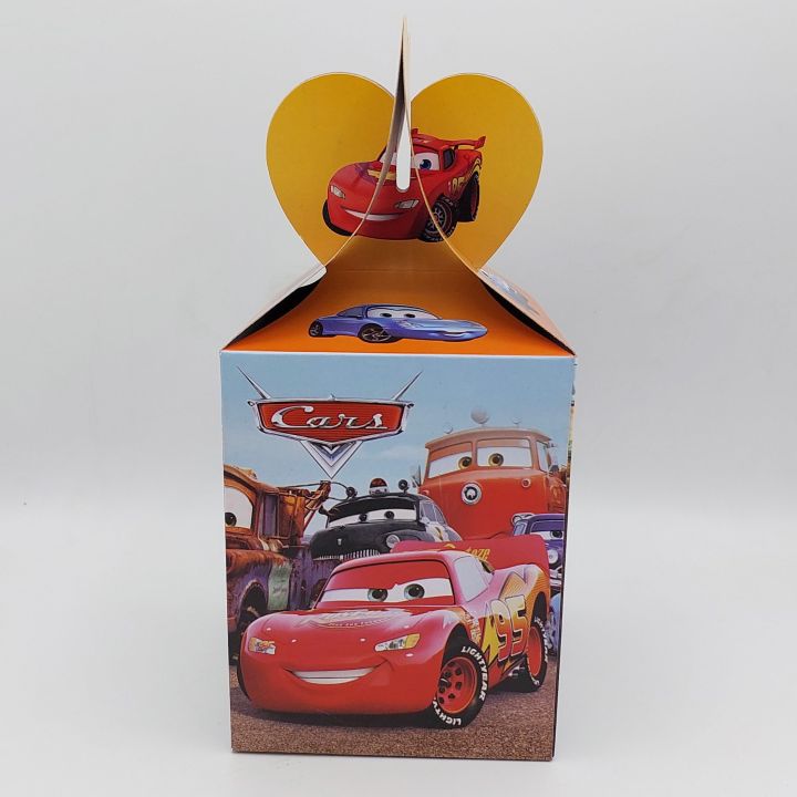 CARS THEME GOODY BOX ( PACK OF 10 CARS FAVOR BOX )