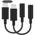2-Pack USB C Headphone Adapter with DAC Compatible with Pixel 7/6 Pro 6a 5 4XL Samsung Note 20/10 S22/S21/S20 Tab S8/S7/S6 Z Fold/Flip 4/3/2, iPad 10 iPad Pro/Air 5 4/Mini 6, Type C to 3.5mm Audio Aux Dongle. 