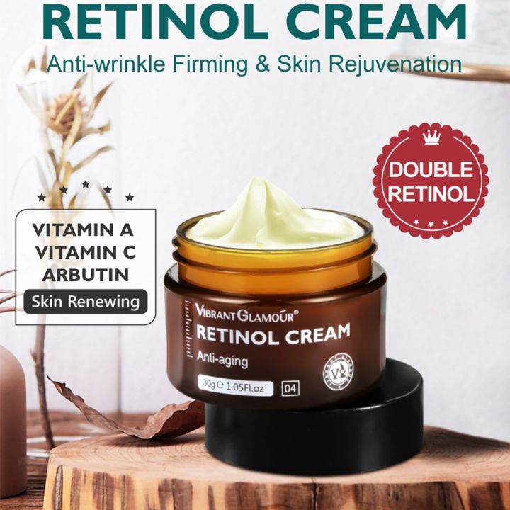 Retinol Face Cream Firming Lifting Anti-Aging Remove Wrinkle Brightening Cream Yellow