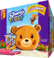 Gluco Teddy 6 Pcs Milk 6 Pcs Strawberry  Free Lucnh Box. 