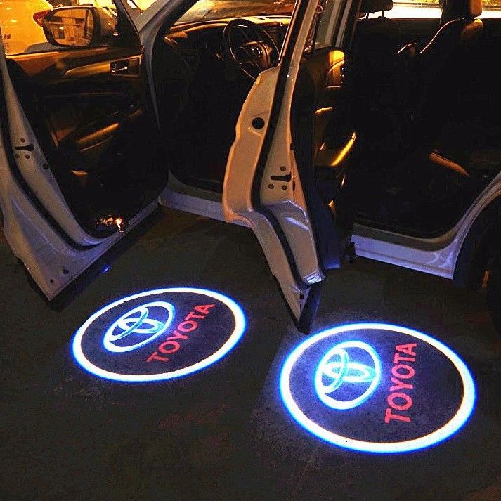 2 Pieces Car Door Logo Projection Lights Door Logo Lights With Wires