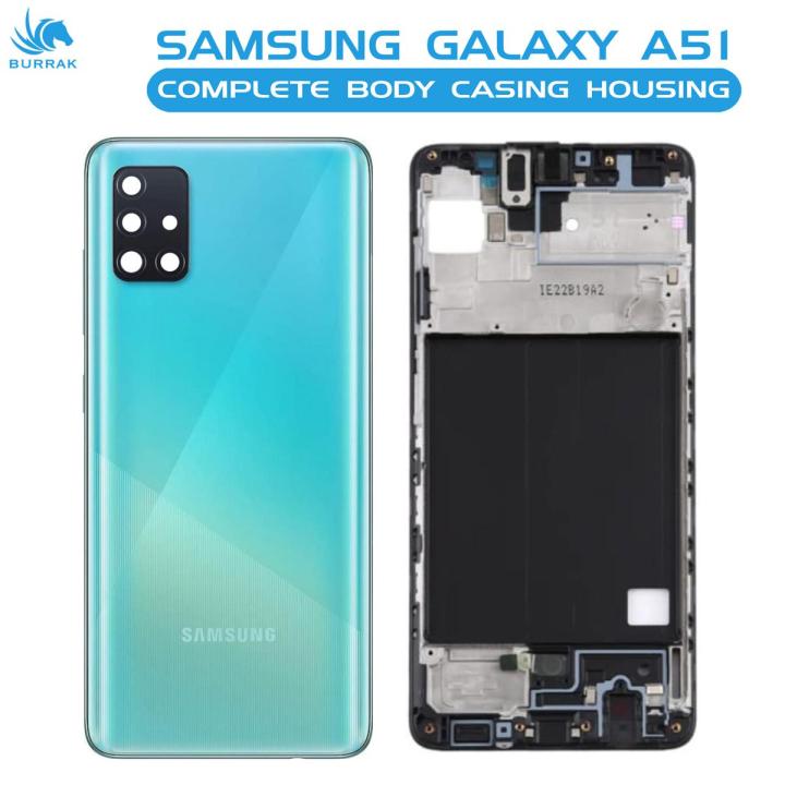 Samsung Galaxy A51 Rear Complete Body Casing Housing Replacement For Samsung Galaxy A51 - Blue