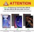 Samsung Tab S10 / S9 / S8 Ultra 14.6" Flip Stand Case Cover with S-Pen Holder for Samsung Galaxy Tab S10 / S9 / S8 Ultra  14.6". 