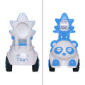 Little Star Cute Panda Face Ride on Car with Under Seat Storage, Push Car For Toddlers with Melody Horn & Flash Light Steering, Baby Cartoon Car Four Wheel Buggy Suitable for 1 year and above children for both Outdoor & Indoor Fun Play & Development. 