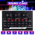 V8 Audio External USB Sound Card - Live Webcast Sound Card For Mobile Phone & PC. 