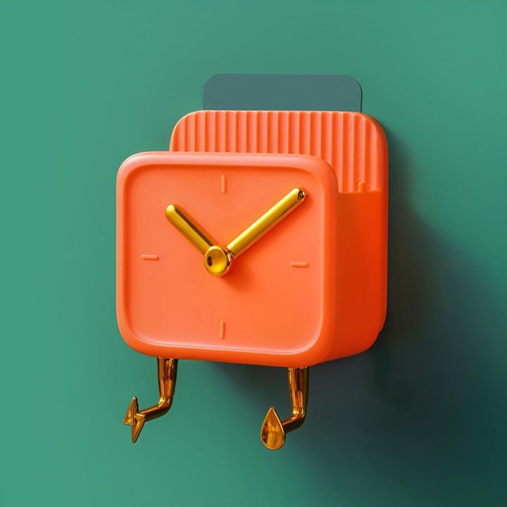 Wall-Mounted%20Multifunctional%20Clock%20Design%20Mobile%20Holder%20-%20Image%203