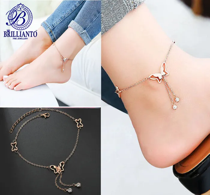 Butterfly%20Anklet%20Payal%20for%20girl%20Gold%20Simple%20Foot%20Bracelet%20-%20Image%205