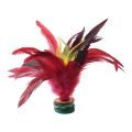 20cm Chinese Jianzi Hand Made Chicken Feather Shuttlecock Portable Foot Kick Handwheel Feather Shuttlecock for Physical Exercise. 
