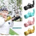 8-Hole Bubble Gun Machine - Massive Bubble Gattler Toy gun With Bubble liquid for Kids - Automatic Electric Bubble Maker Machine glue Gun - Assorted Random Color. 