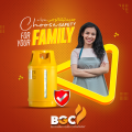 Composite Fibar lpg Gas Cylinder with Regulator | 10kg Gas Capacity | Different Colors | Inner Fibar body | Blast Proof. 