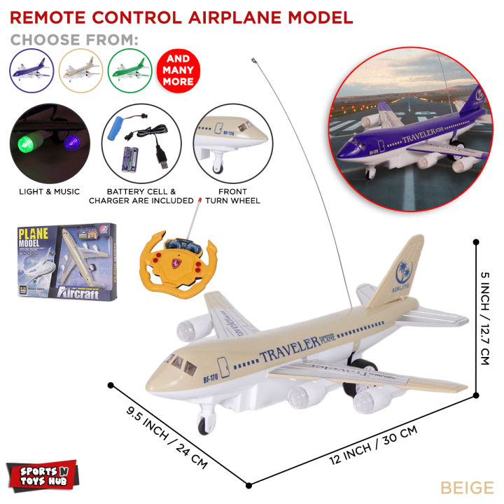Electrical Rc Plane Plastic Toy For Kids Remote Control Airplane Model Children Lighting Diy Toys Gifts