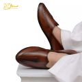 PUMPY Casual Khussa Leather Slip-On Men's Formal Shoes. 