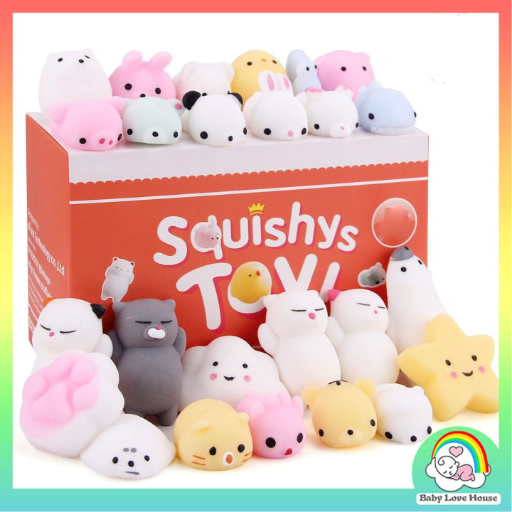 Cute Kawaii Soft Squishy Squeeze Cartoon Toy for Kids Relieves Stress Anxiety Home Decoration
