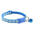 Cat Collar - Paw Print Adjustable Pet Nylon. 