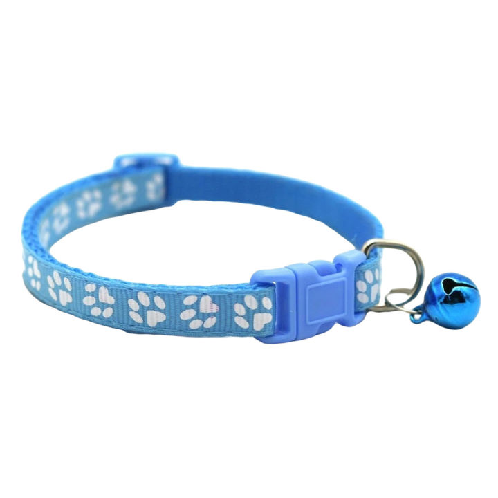 Cat Collar - Paw Print Adjustable Pet Nylon