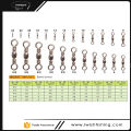 25/50 Pcs Swivel and Swivels  With Connector  For Saltwater & Freshwater Fishing. 