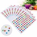 Stickers Star Multi color Pack of 20 Sheets. 