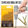 HSS High Speed Steel Drill Bit Set 1.5-6.5mm Drill Bit Barma -13 pcs all together. 