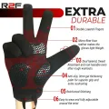 New Design Full Finger Black Weight Lifting Gloves Touchscreen Workout Fitness Gym Training Powerlifting Faux Leather Sport Gloves for Men,s & Women. 