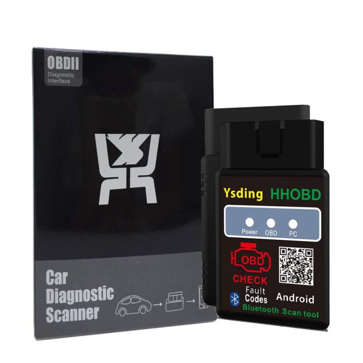 Ysding Bluetooth OBD2 ,OBD  Adapter Scan Tool Check Engine Light Diagnostic Interface Code Reader for Window PC and Android Devices