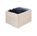 6 Grids Washable Wardrobe Clothes Organizer, Jeans Compartment Storage Box, Clothes Drawer Mesh Separation Box, Portable Foldable Closet. 